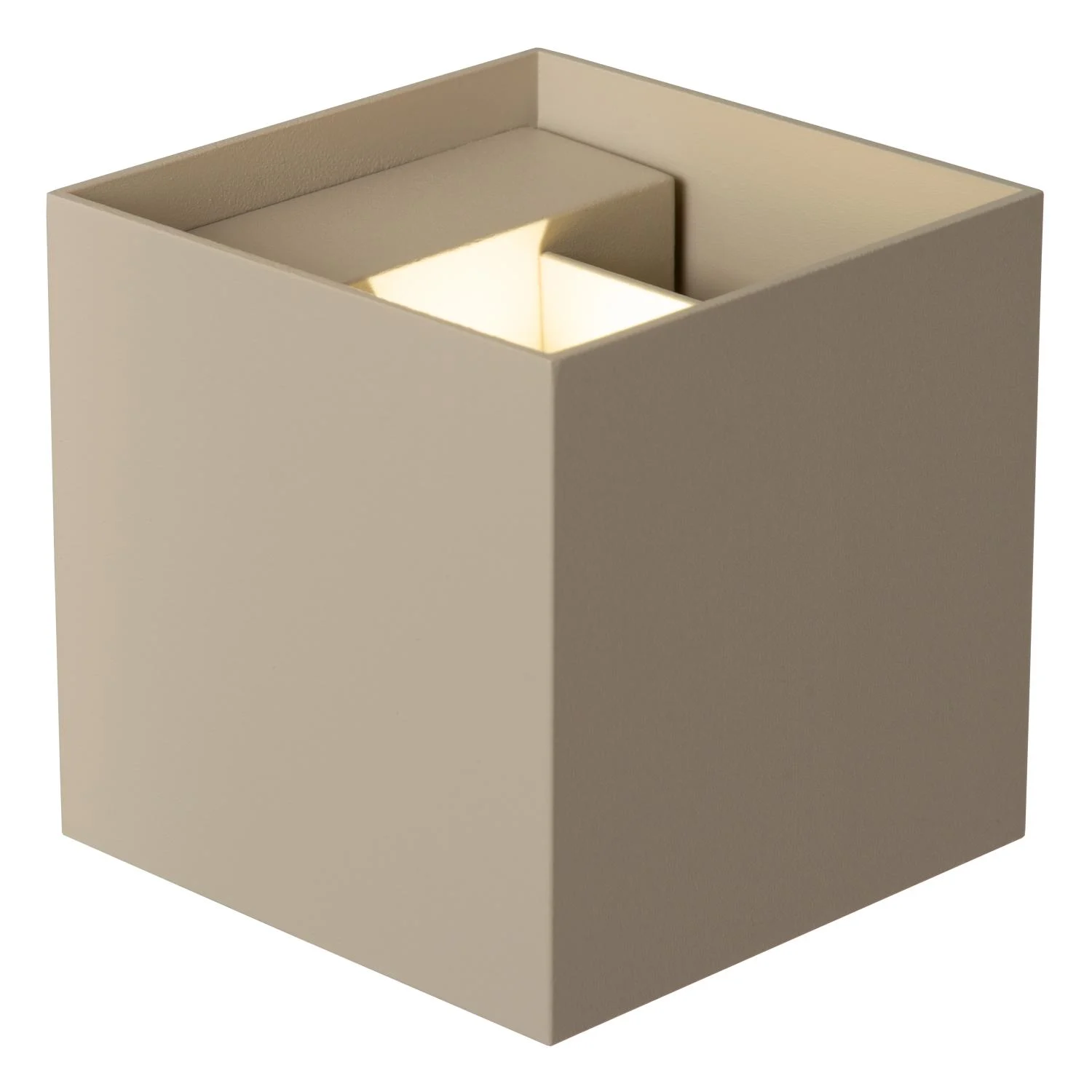 Lucide ARMIN - Wall spotlight / Wall light Bathroom - LED Dim. - CCT - 2x3,5W 2200K/3000K - IP54 - Taupe - Essential