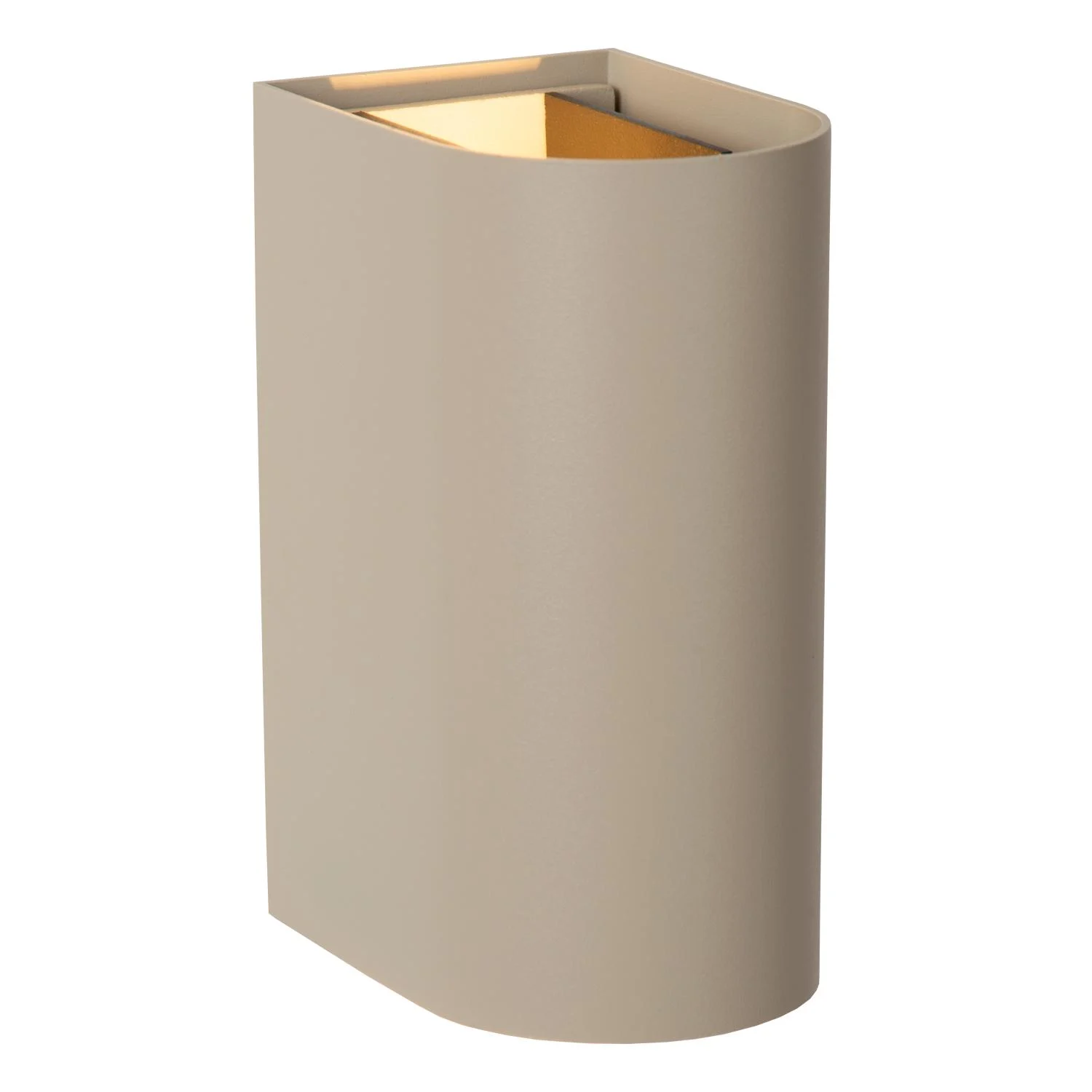 Lucide APLIS - Wall spotlight / Wall light Indoor/Outdoor - LED Dim. - CCT - 2x5W 2200K/3000K - IP65 - Taupe - Essential