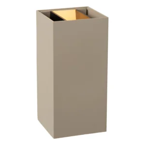 Lucide APLIS - Wall spotlight / Wall light Indoor/Outdoor - LED Dim. - CCT - 2x5W 2200K/3000K - IP65 - Taupe - Essential