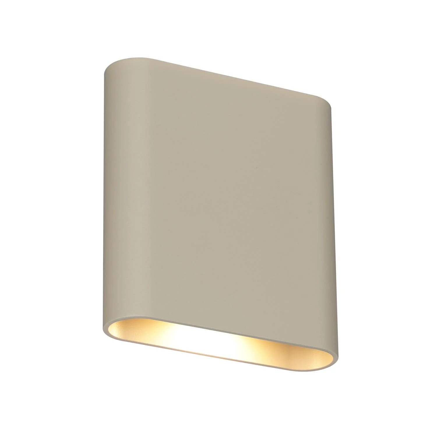 Lucide ATILA II - Wall light Indoor/Outdoor - LED Dim. - CCT - 2x5W 2200K/3000K - IP54 - Taupe - Essential