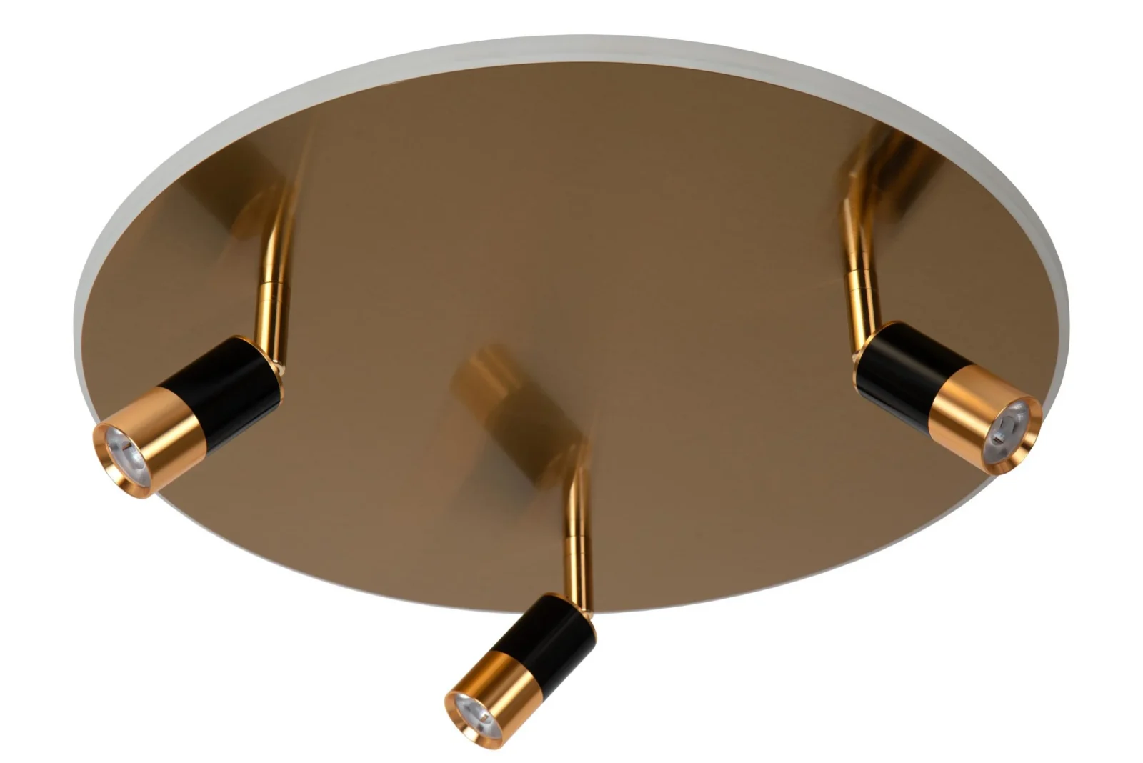 Lucide JUBEL - Zapustenu00e9 stropnu00e9 svetlo - u00d8 48 cm - LED - CCT - 2500K/3000K - Matt Gold / Brass