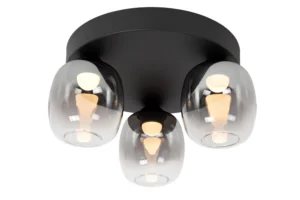Lucide TAMINO - Zapustenu00e9 stropnu00e9 svetlo - LED tlmenu00e9. - 3x5,6W 3000K - u010dierne