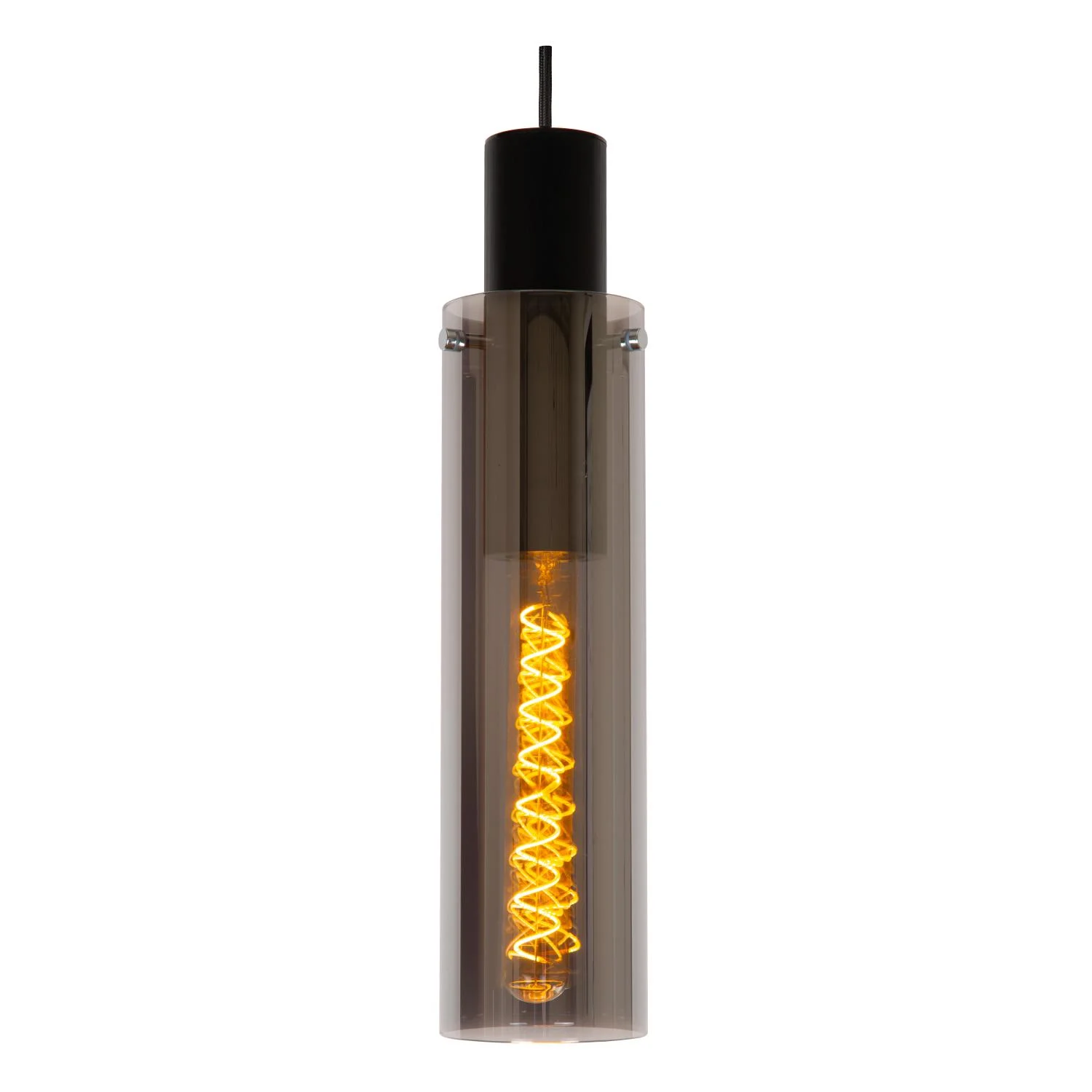Lucide ORLANDO - Zu00e1vesnu00e9 svetlo - u00d8 10 cm - 1xE27 - Smoke Grey