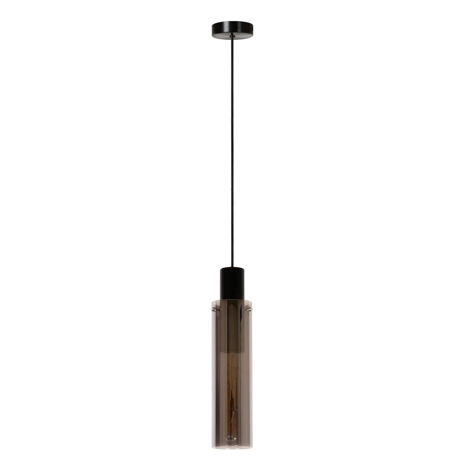 Lucide ORLANDO - Zu00e1vesnu00e9 svetlo - u00d8 10 cm - 1xE27 - Smoke Grey
