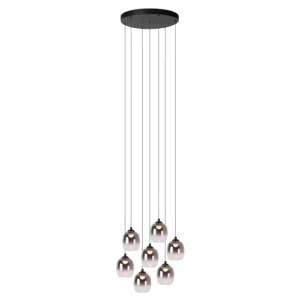 Lucide TAMINO - zu00e1vesnu00e9 svetlo - u00d8 52 cm - LED tlmenu00e9 - 7x7W 3000K - u010dierne