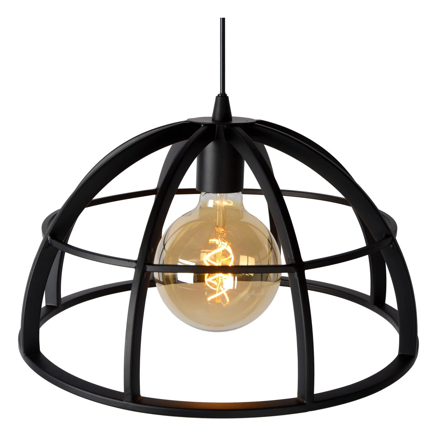 Lucide DIKRA - zu00e1vesnu00e9 svetlo - u00d8 40 cm - 1xE27 - u010dierna