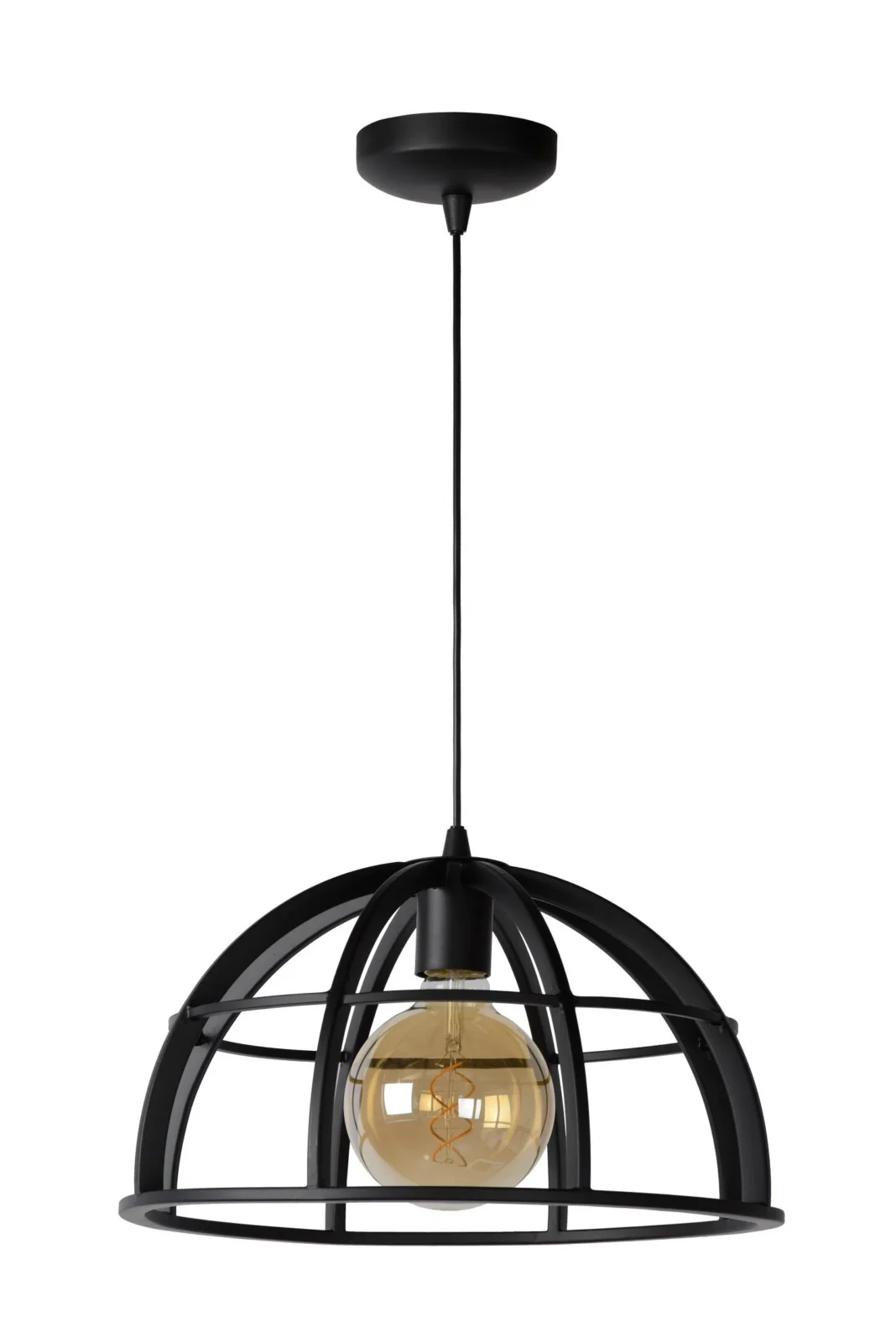 Lucide DIKRA - zu00e1vesnu00e9 svetlo - u00d8 40 cm - 1xE27 - u010dierna