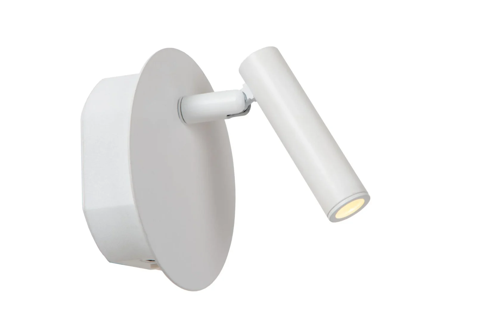 Lucide JOLIJN - Nabu00edjateu013enu00e1 lampa pri poste / nu00e1stennu00e9 svetlo - Batu00e9riovu00fd balu00edk - u00d8 10,2 cm - LED - 1x2W 3000K - Magneticku00e1 - Biela