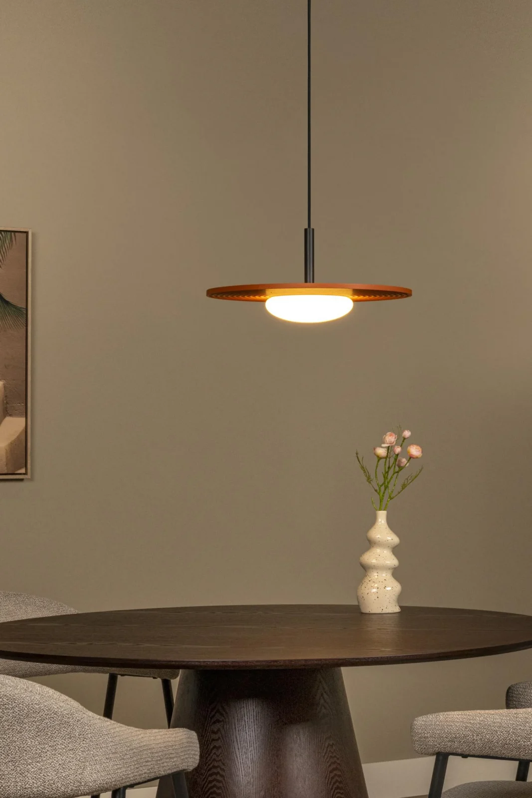 Lucide CARMINO - Zu00e1vesnu00e9 svetlo - u00d8 38,7 cm - LED - 1x8W 2700K - Terakota | Essential