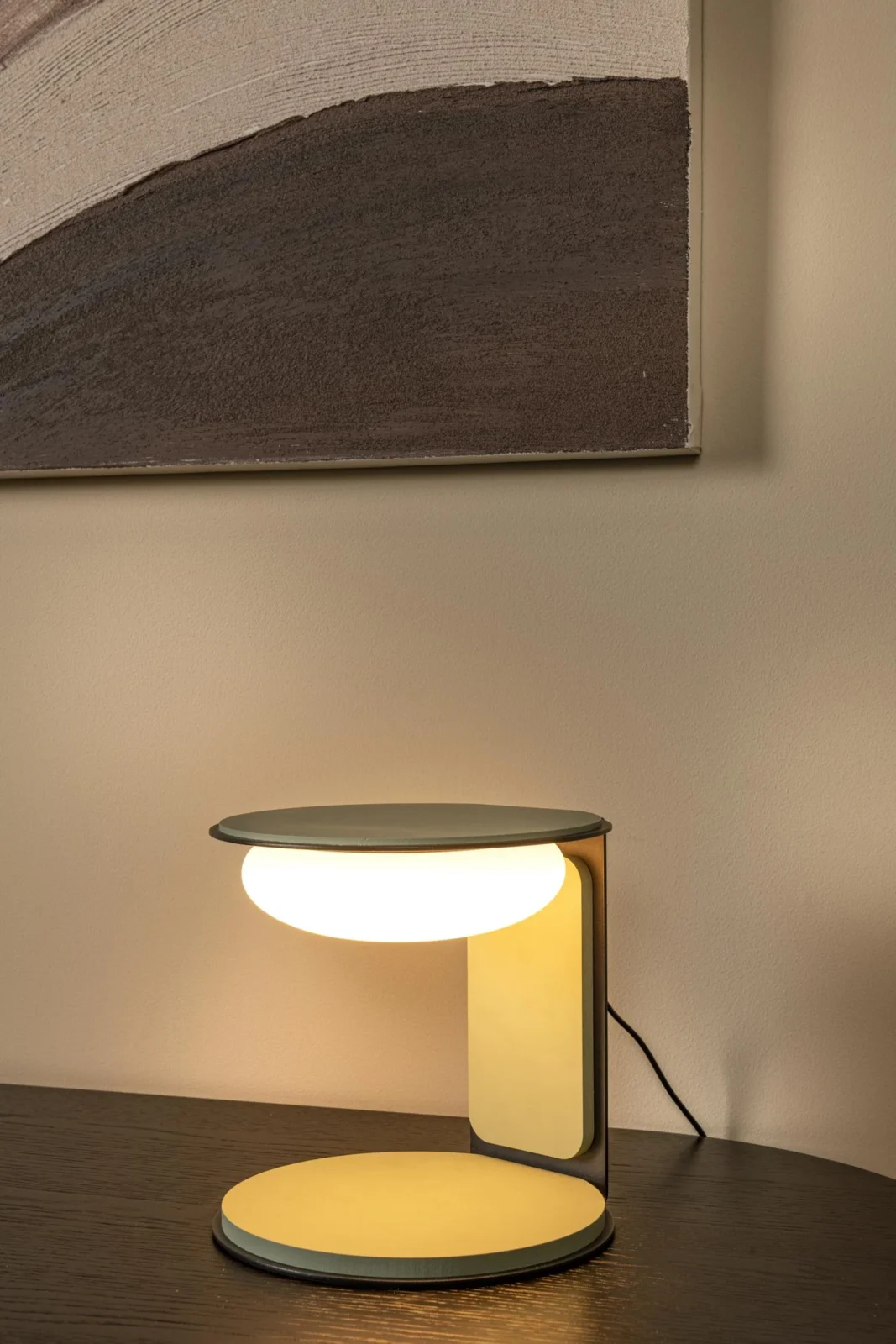 Lucide ALINDA - Stolnu00e1 lampa - u00d8 20 cm - LED tlmenu00e1 - 1x9W 3000K - zelenu00e1 | Essential