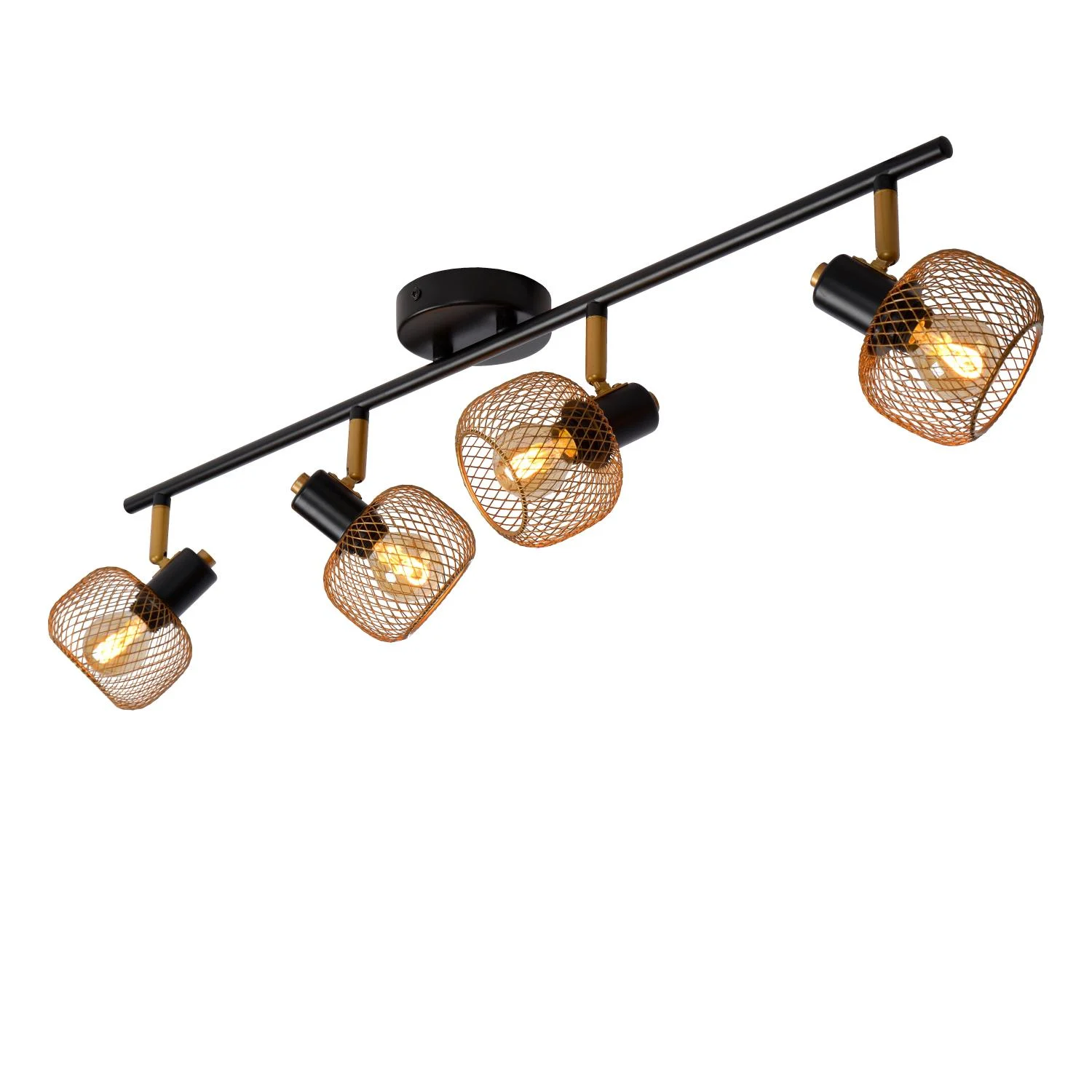 Lucide MAREN - Stropnu00e9 reflektory - 4xE14 - Matt Gold / Brass