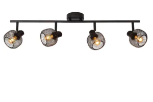 Lucide MAREN - Stropnu00e9 reflektory - 4xE14 - u010dierne