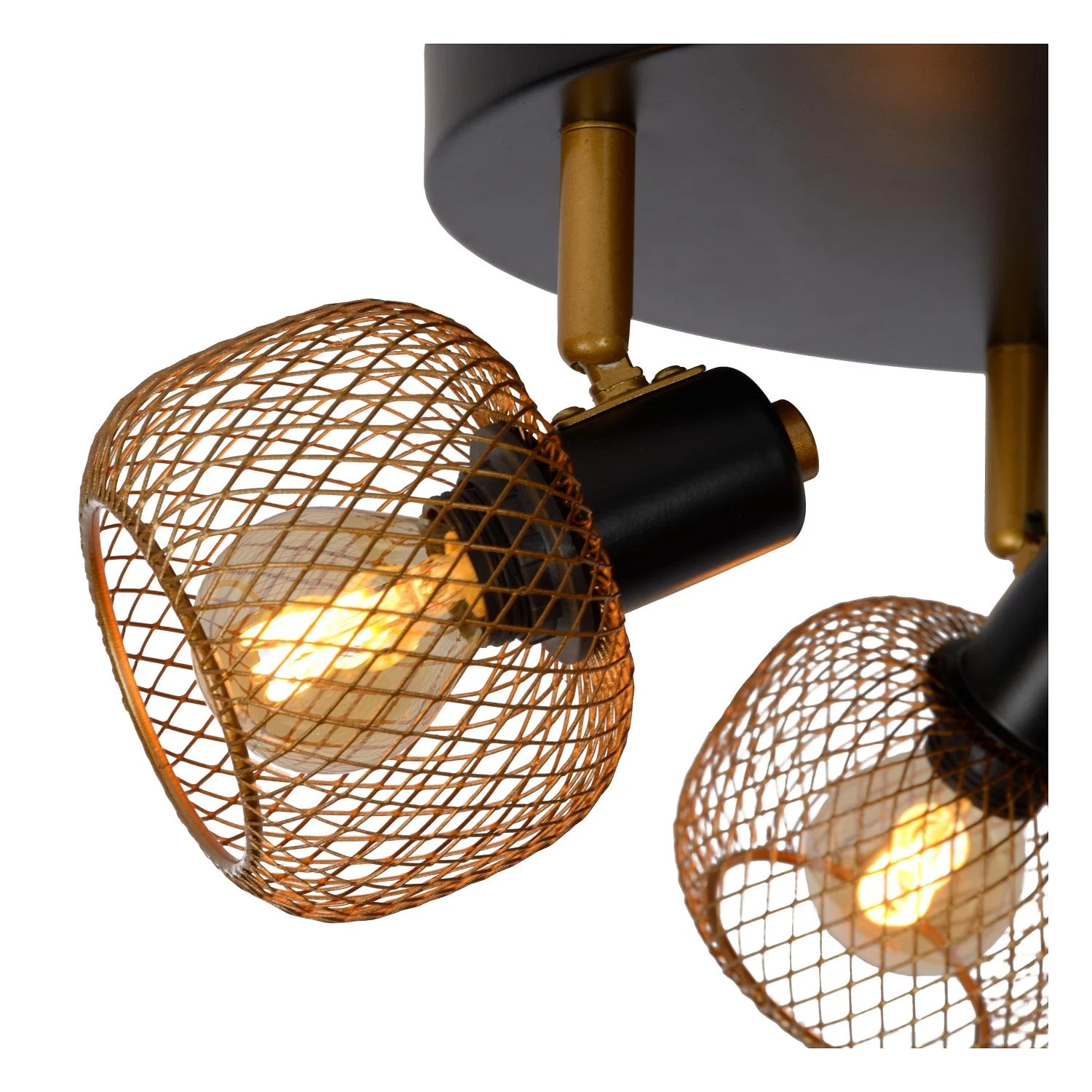 Lucide MAREN - Stropnu00e9 reflektory - u00d8 37 cm - 3xE14 - Matt Gold / Brass