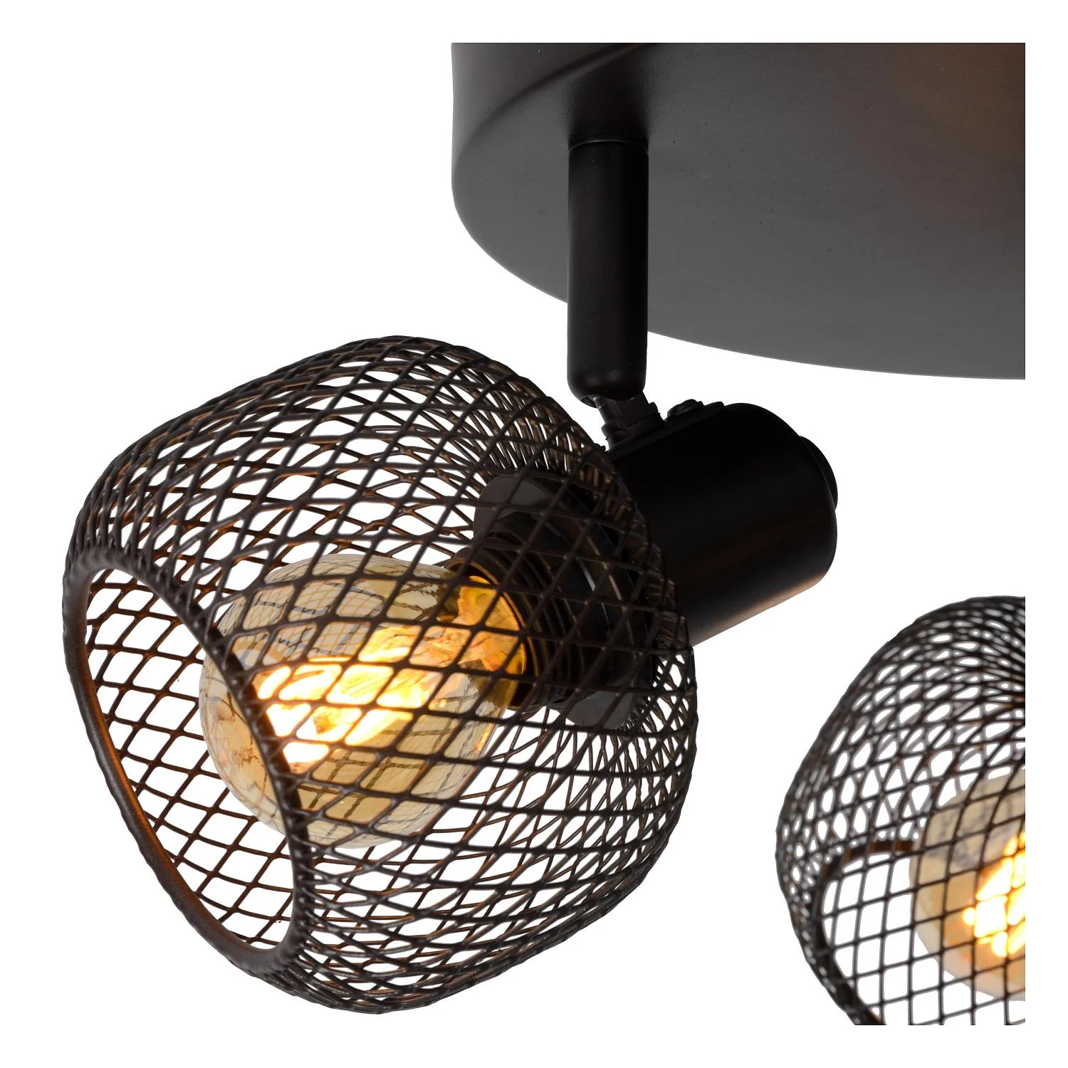Lucide MAREN - Stropnu00e9 reflektory - u00d8 37 cm - 3xE14 - u010dierna