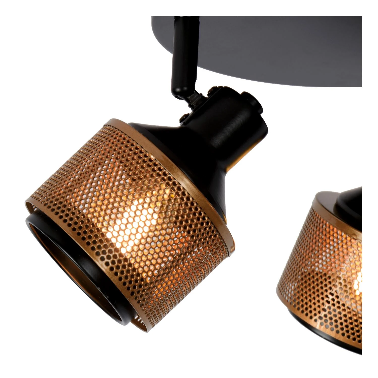 Lucide RAFA - Stropnu00e9 reflektory - u00d8 35 cm - 3xE14 - u010cierna