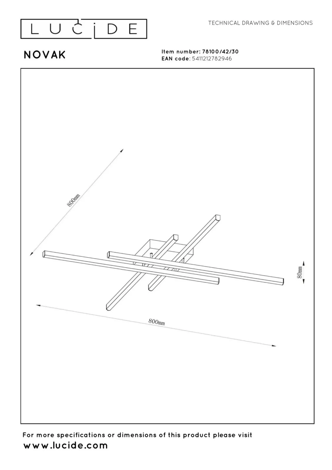 Lucide NOVAK - Zapustenu00e9 stropnu00e9 svetlo - LED tlmenu00e9. - CCT - 1x42W 2700K/4000K - u010dierne