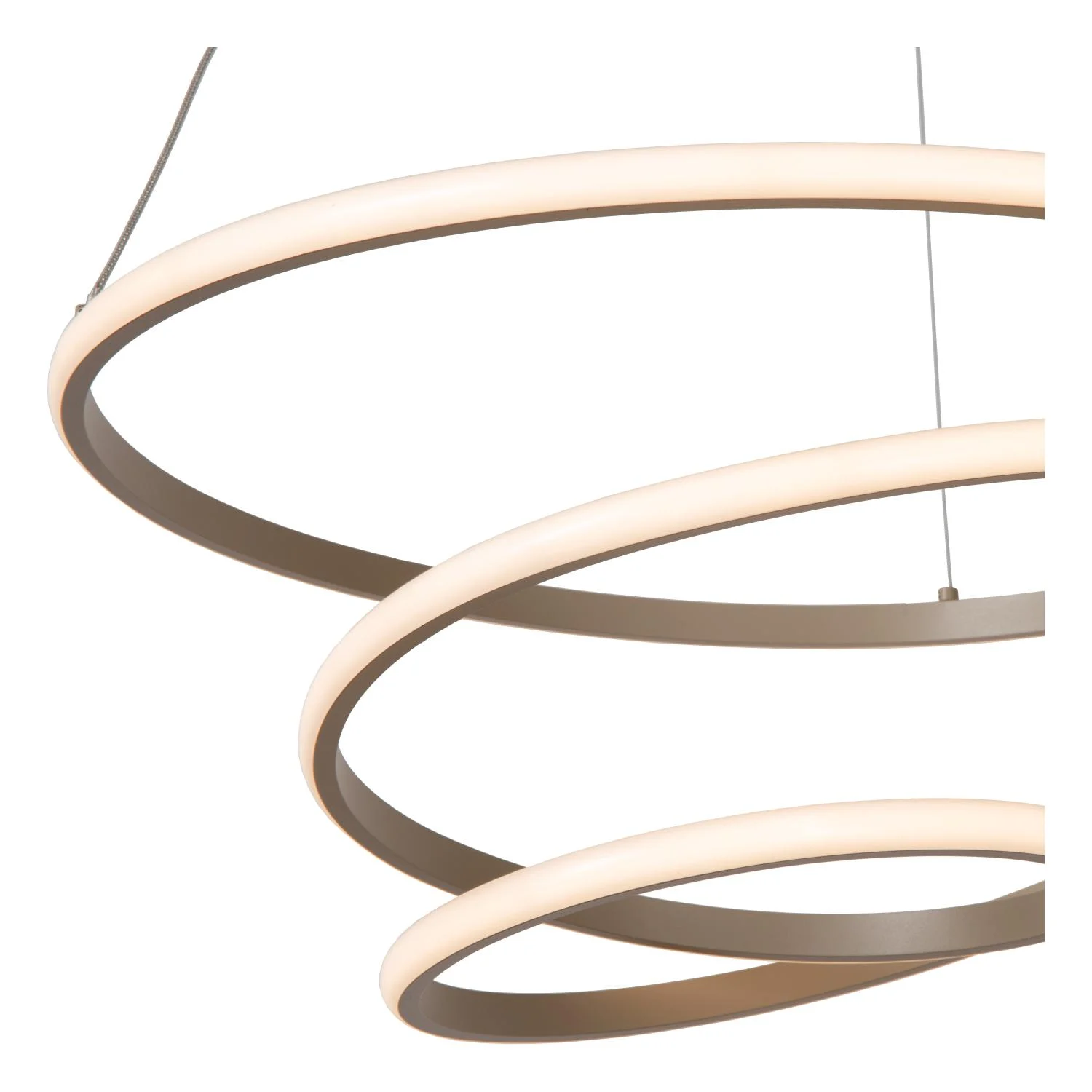 Lucide ESPIRAL - zu00e1vesnu00e9 svetlo - LED tlmenu00e9. - CCT - 1x40W 2700K/4000K - Taupe | Essential
