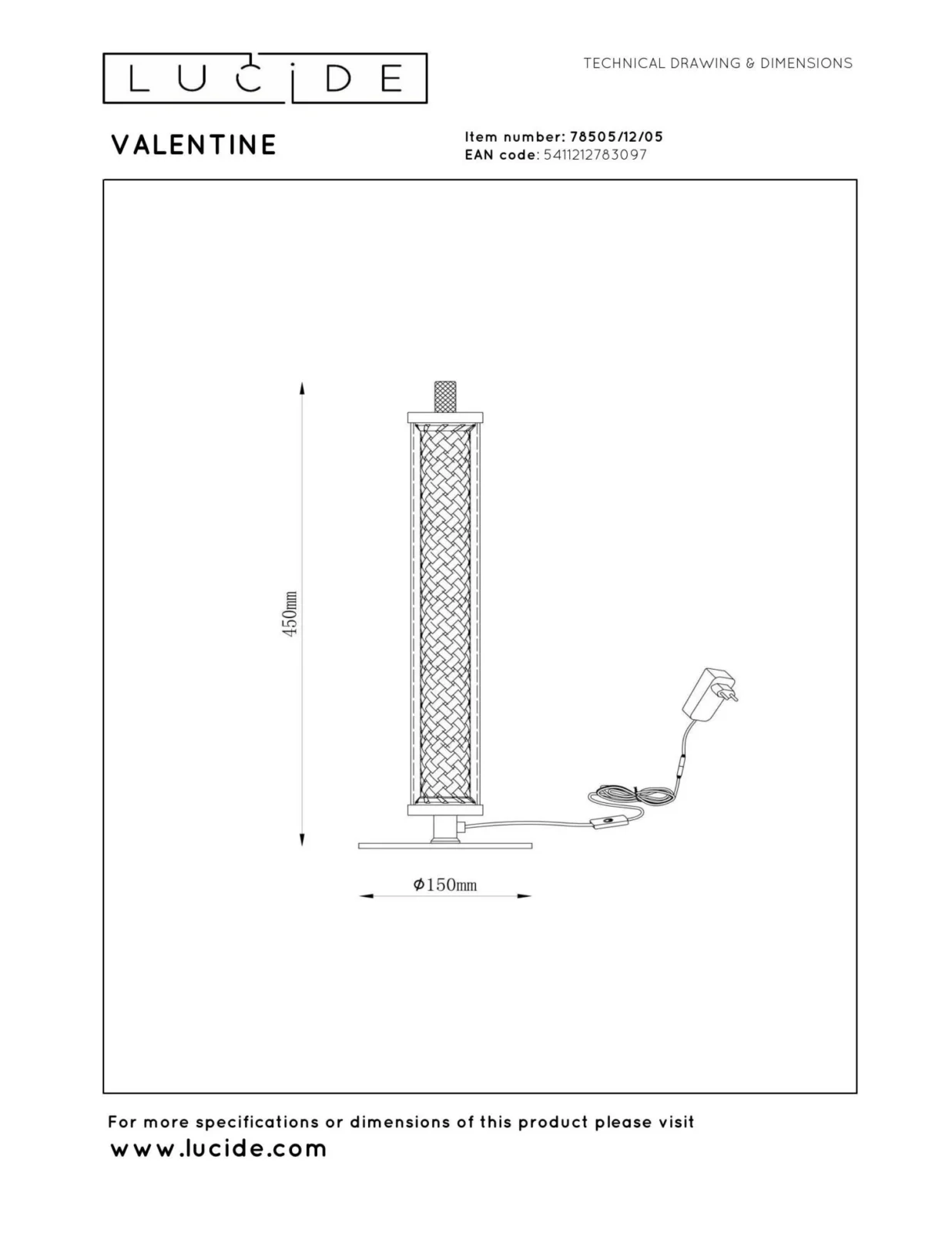 Lucide VALENTINE - Stolnu00e1 lampa - u00d8 15 cm - LED Dim. - CCT - 1x15W 2200K/3000K - Champagne - Vibes