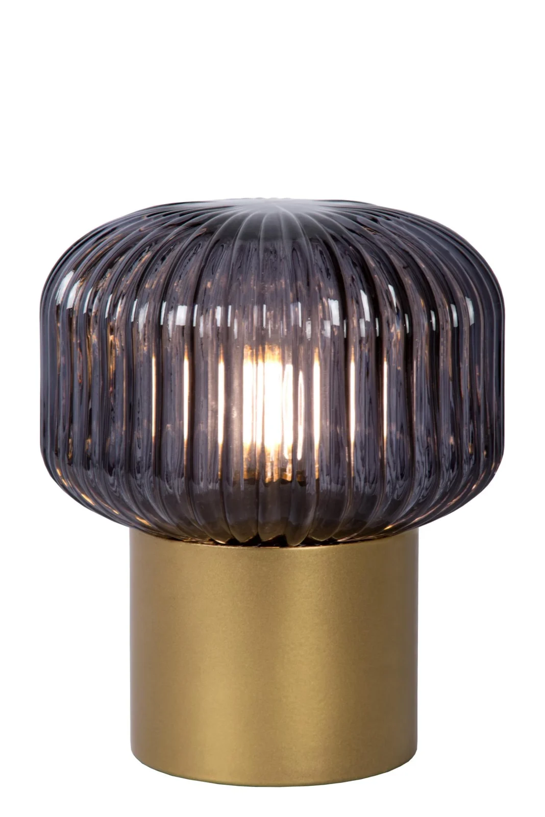 Lucide JANY - Stolnu00e1 lampa - u00d8 16 cm - 1xE14 - Matnu00fd zlato / mosadz