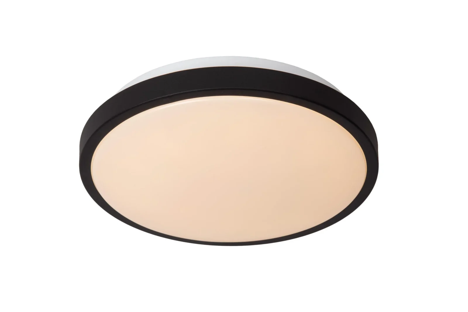 Lucide DASHER - Spu00fau0161u0165acie stropnu00e9 svetlo Ku00fapeu013eu0148a - u00d8 29,3 cm - LED - 1x12W 2700K - IP44 - Pohybovu00fd senzor - u010dierny