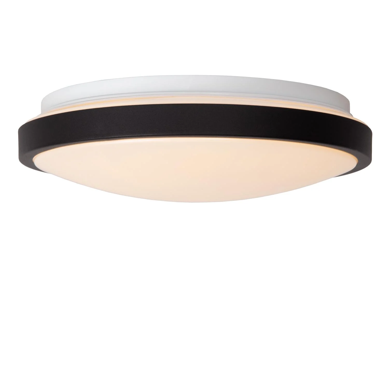 Lucide DASHER - Spu00fau0161u0165acie stropnu00e9 svetlo Ku00fapeu013eu0148a - u00d8 29,3 cm - LED - 1x12W 2700K - IP44 - Pohybovu00fd senzor - u010dierny