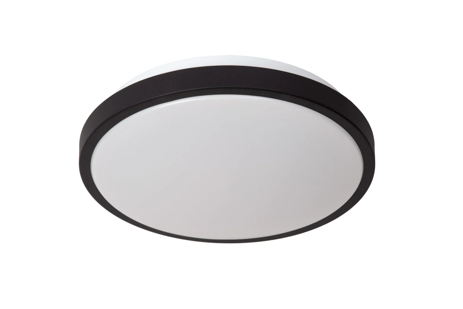 Lucide DASHER - Spu00fau0161u0165acie stropnu00e9 svetlo Ku00fapeu013eu0148a - u00d8 29,3 cm - LED - 1x12W 2700K - IP44 - Pohybovu00fd senzor - u010dierny