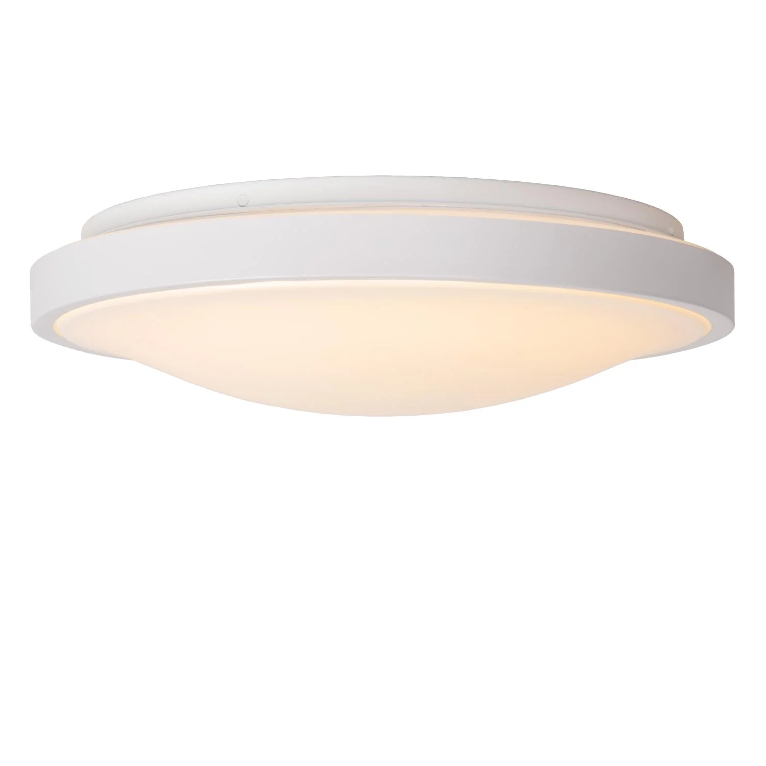 Lucide DASHER - Spu00fau0161u0165acie stropnu00e9 svetlo Ku00fapeu013eu0148a - u00d8 41 cm - LED - 1x24W 2700K - IP44 - Pohybovu00fd senzor - biela