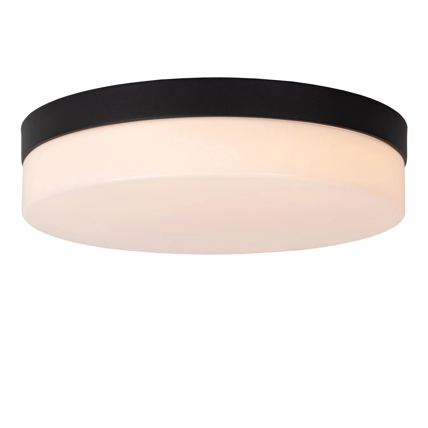 Lucide BISKIT - Spu00fau0161u0165acie stropnu00e9 svetlo Ku00fapeu013eu0148a - u00d8 28 cm - LED - 1x18W 2700K - IP44 - Pohybovu00fd senzor - u010dierna