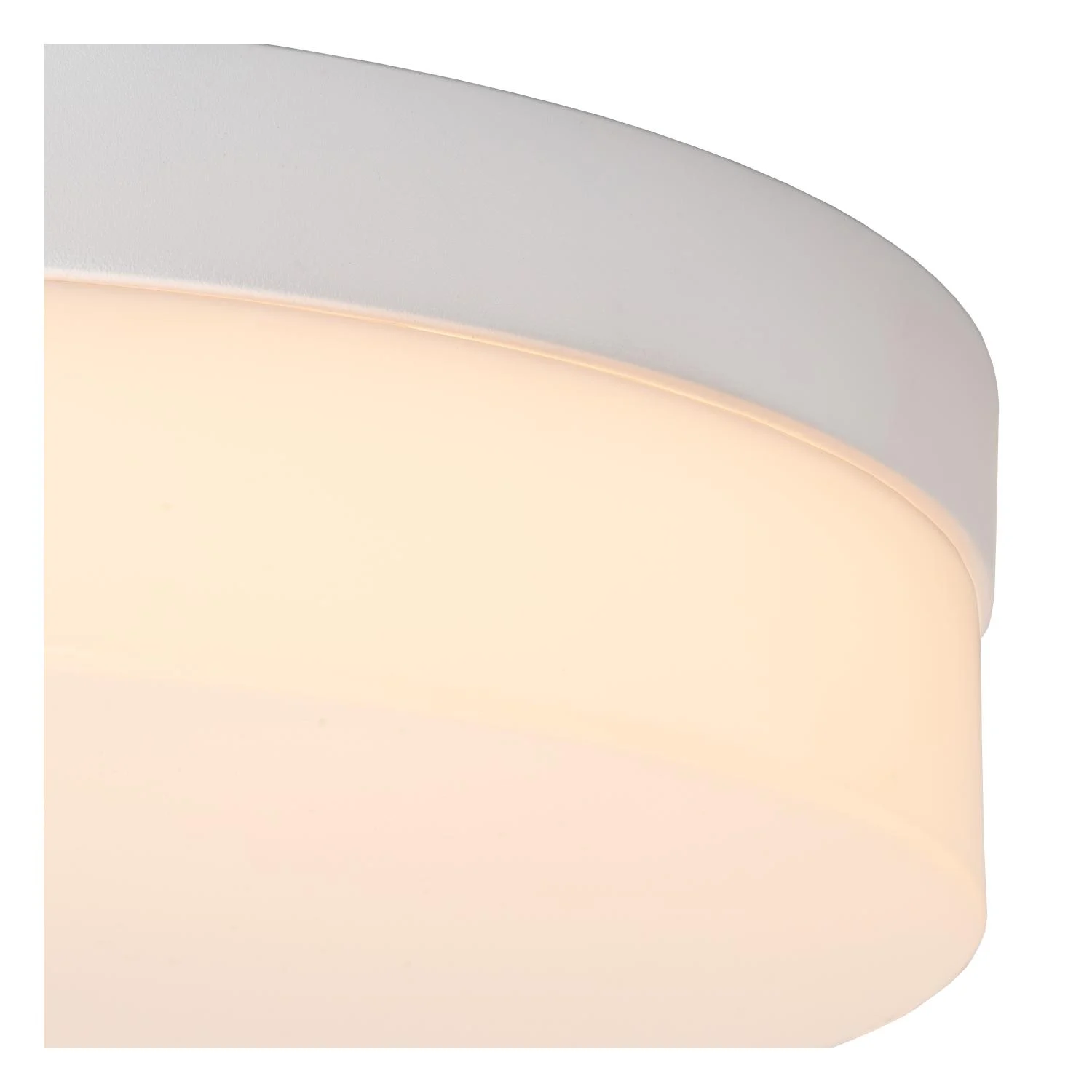 Lucide BISKIT - Spu00fau0161u0165acie stropnu00e9 svetlo Ku00fapeu013eu0148a - u00d8 28 cm - LED - 1x18W 2700K - IP44 - Pohybovu00fd senzor - biela