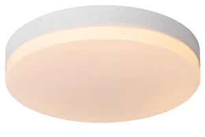Lucide BISKIT - Spu00fau0161u0165acie stropnu00e9 svetlo Ku00fapeu013eu0148a - u00d8 40 cm - LED - 1x36W 2700K - IP44 - Pohybovu00fd senzor - biela