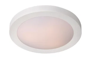 Lucide FRESH - Splachovacie stropnu00e9 svetlo Ku00fapeu013eu0148a - u00d8 27 cm - 1xE27 - IP44 - biela
