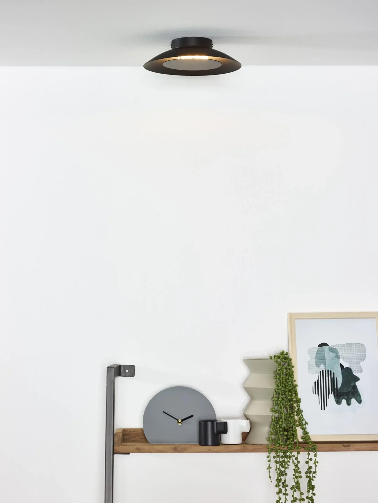 Lucide FOSKAL - Zapustenu00e9 stropnu00e9 svetlo - u00d8 21,5 cm - LED - 1x6W 2700K - u010dierna