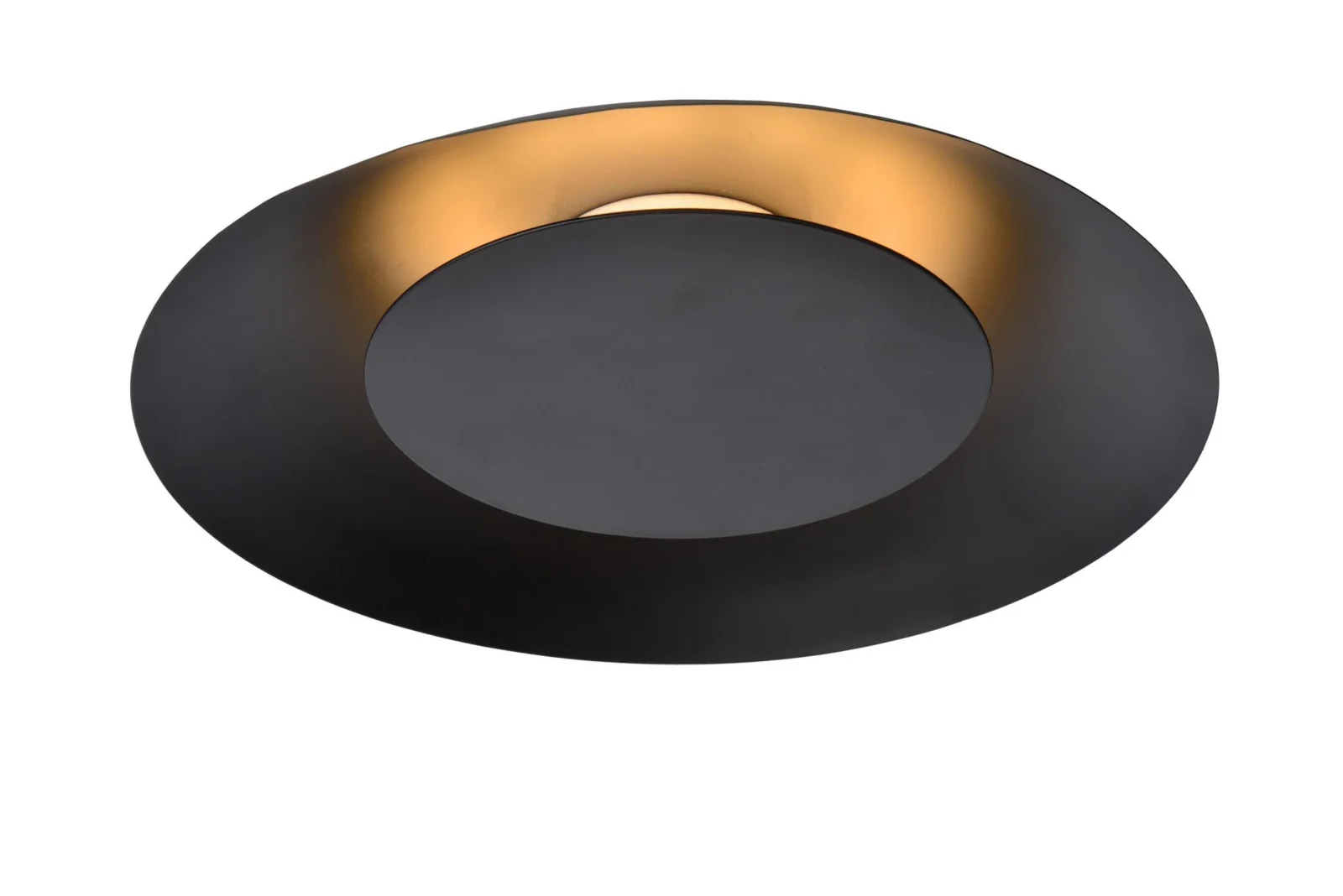 Lucide FOSKAL - Zapustenu00e9 stropnu00e9 svetlo - u00d8 34,5 cm - LED - 1x12W 2700K - u010dierna