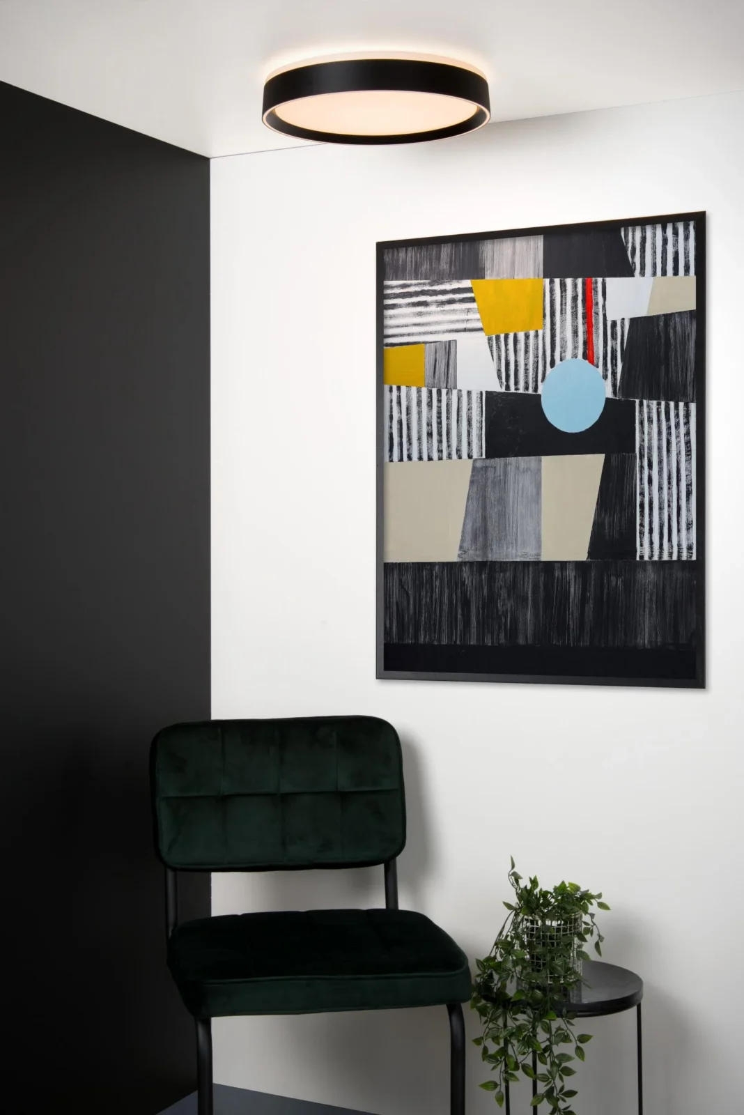 Lucide NURIA - Zapustenu00e9 stropnu00e9 svetlo - u00d8 40 cm - LED 3 StepDim - 1x24W 2700K - u010dierne