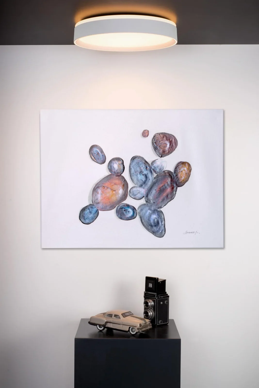 Lucide NURIA - Zapustenu00e9 stropnu00e9 svetlo - u00d8 40 cm - LED 3 StepDim - 1x24W 2700K - biela