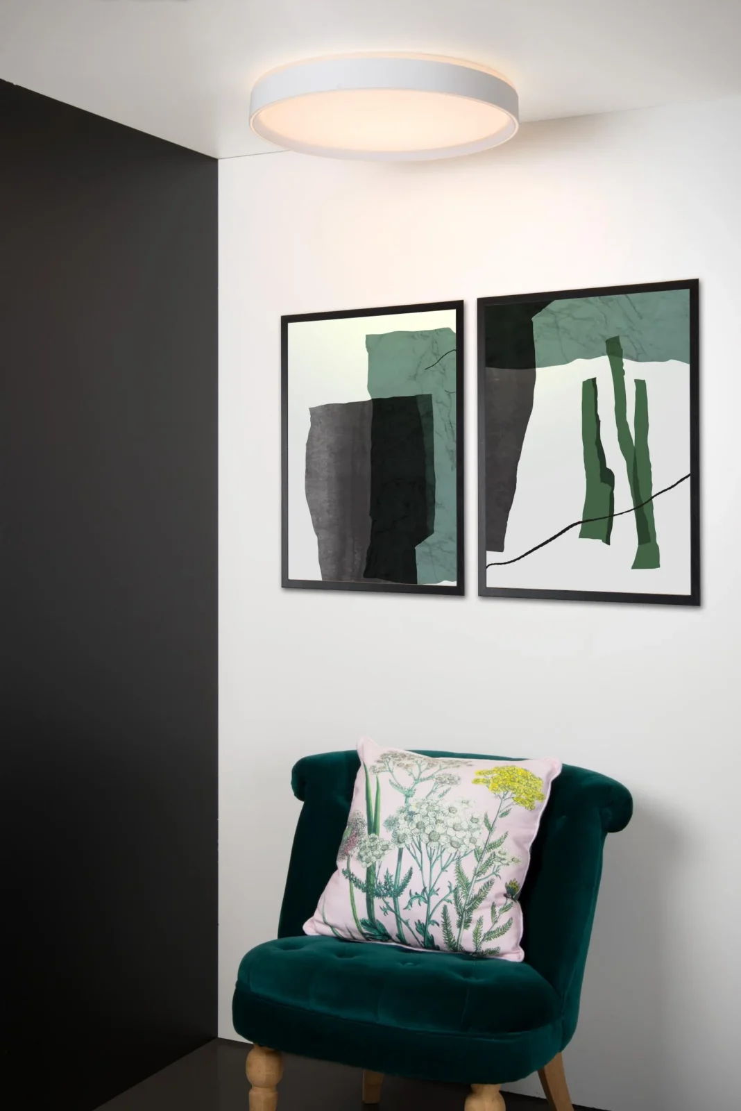 Lucide NURIA - Zapustenu00e9 stropnu00e9 svetlo - u00d8 50 cm - LED 3 StepDim - 1x36W 2700K - biela