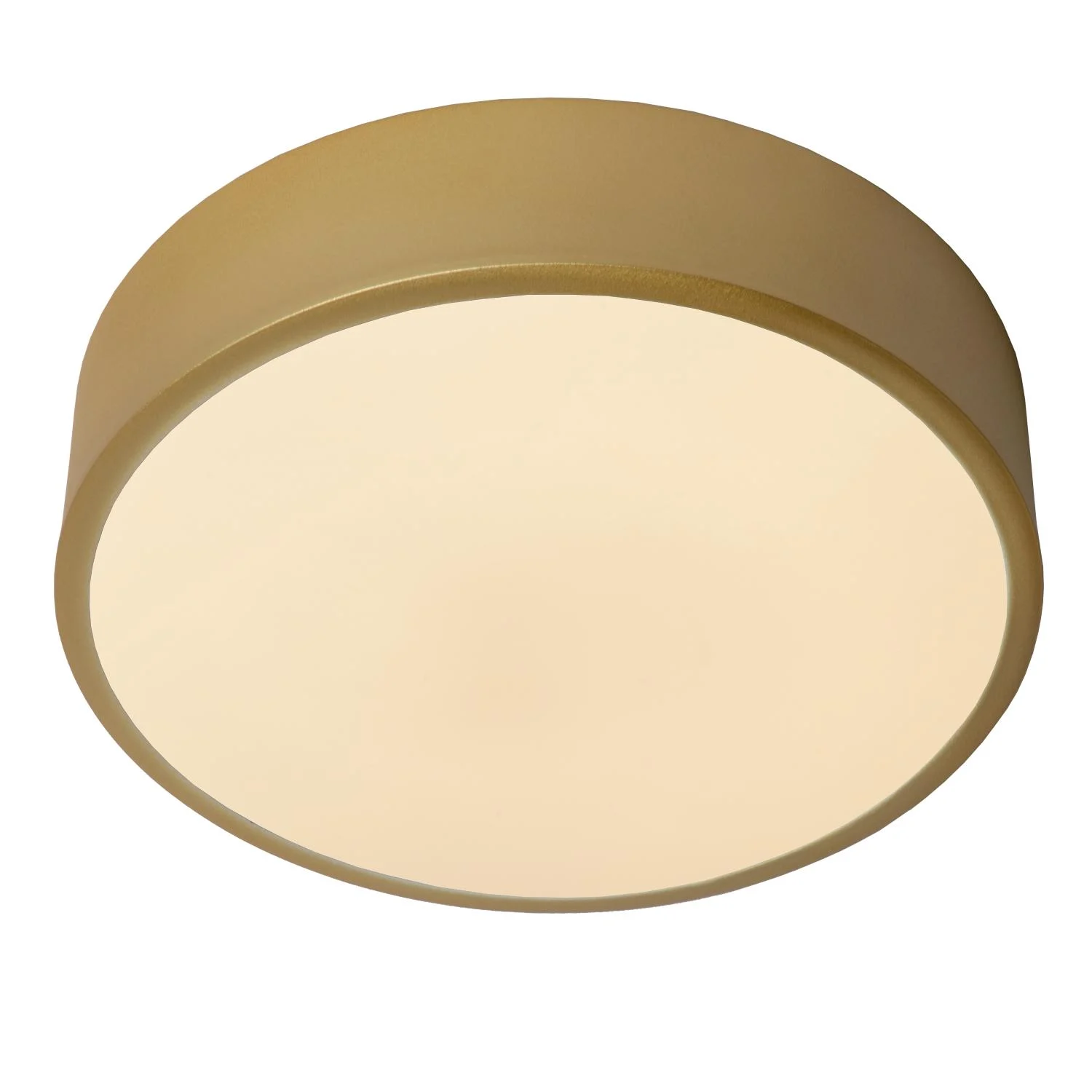 Lucide UNAR - Zapustenu00e9 stropnu00e9 svetlo - u00d8 20 cm - LED 3 StepDim - 1x12W 2700K - Matt Gold / Brass