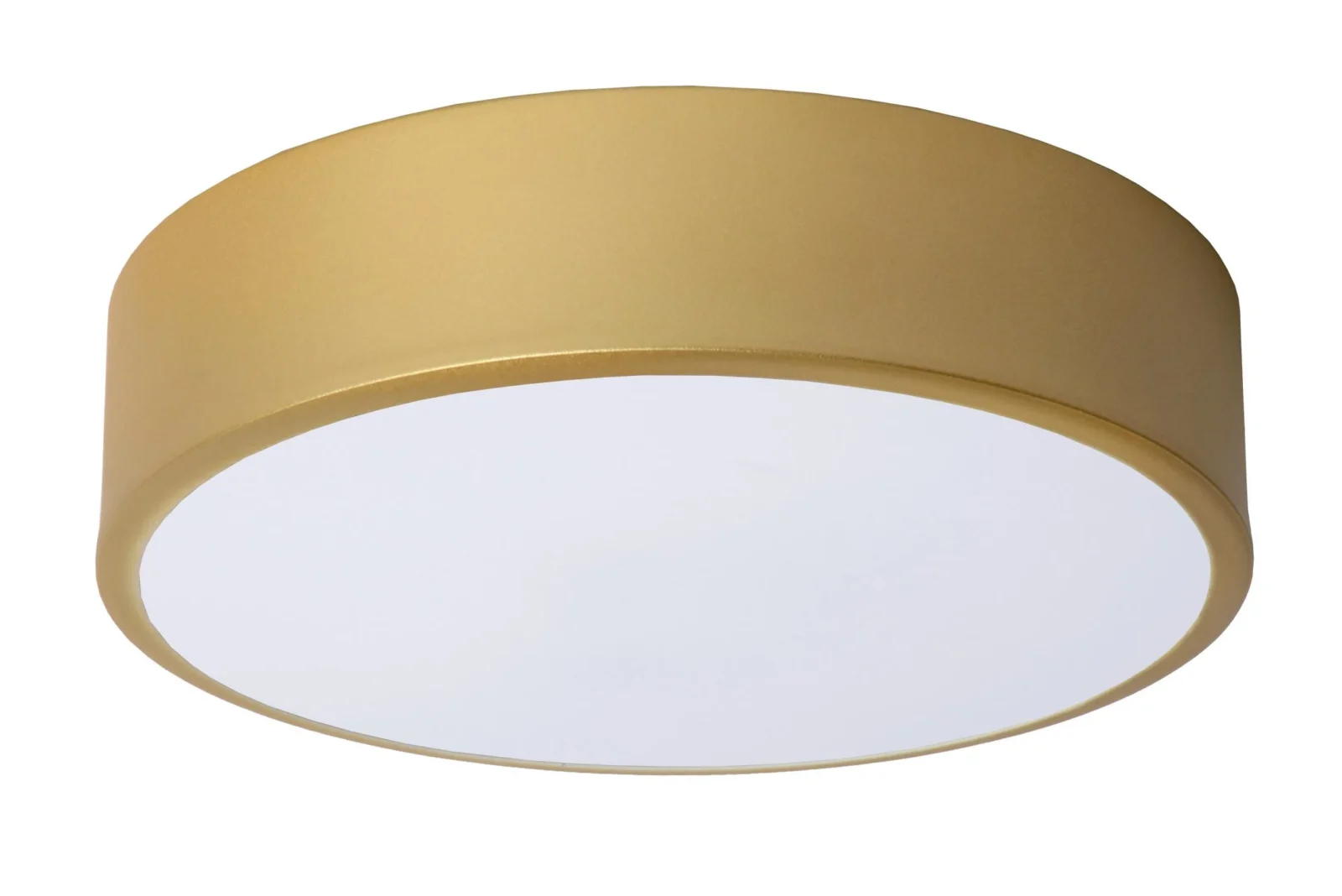 Lucide UNAR - Zapustenu00e9 stropnu00e9 svetlo - u00d8 20 cm - LED 3 StepDim - 1x12W 2700K - Matt Gold / Brass