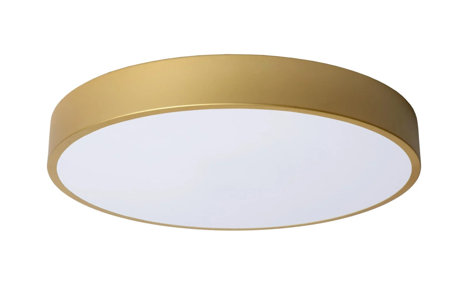 Lucide UNAR - Zapustenu00e9 stropnu00e9 svetlo - u00d8 39,5 cm - LED 3 StepDim - 1x24W 2700K - Matt Gold / Brass