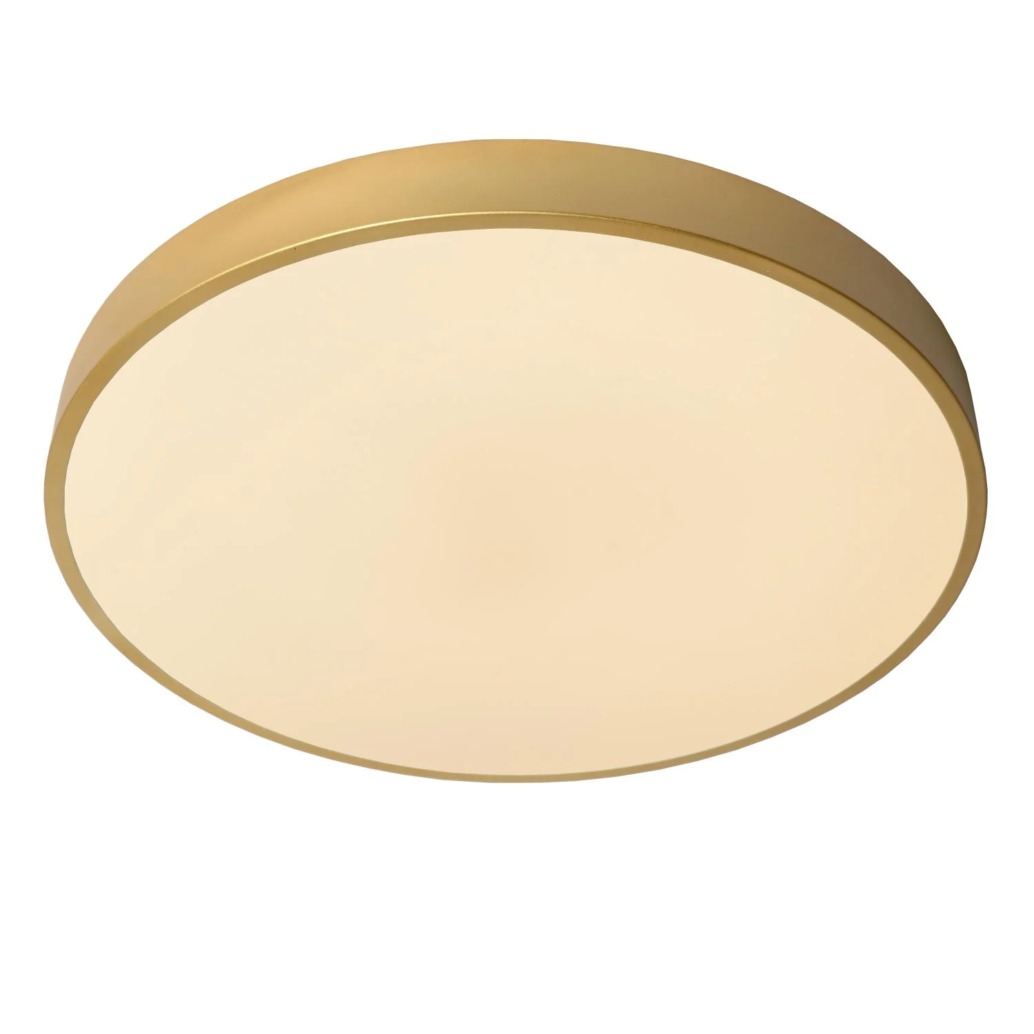 Lucide UNAR - Zapustenu00e9 stropnu00e9 svetlo - u00d8 49,5 cm - LED 3 StepDim - 1x36W 2700K - Matt Gold / Brass