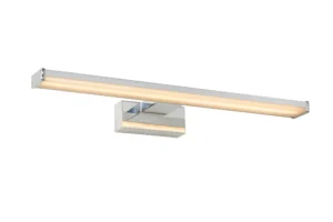 Lucide ONNO - zrkadlovu00e9 svetlo ku00fapeu013eu0148a - LED - 1x11W 3000K - IP44 - satu00e9novu00fd chru00f3m