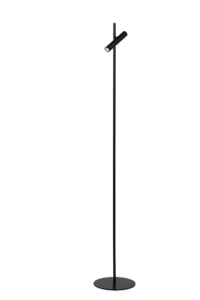 Lucide PHILON - Podlahovu00e1 u010du00edtacia lampa - u00d8 23 cm - LED tlmenu00e1 - 1x4,5W 3000K - u010dierna