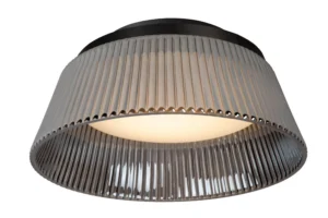 Lucide VIXI - Zapustenu00e9 stropnu00e9 svetlo - u00d8 35 cm - LED stmievanu00e9. - 1x17,6W 2900K - dymovu00e1 sivu00e1